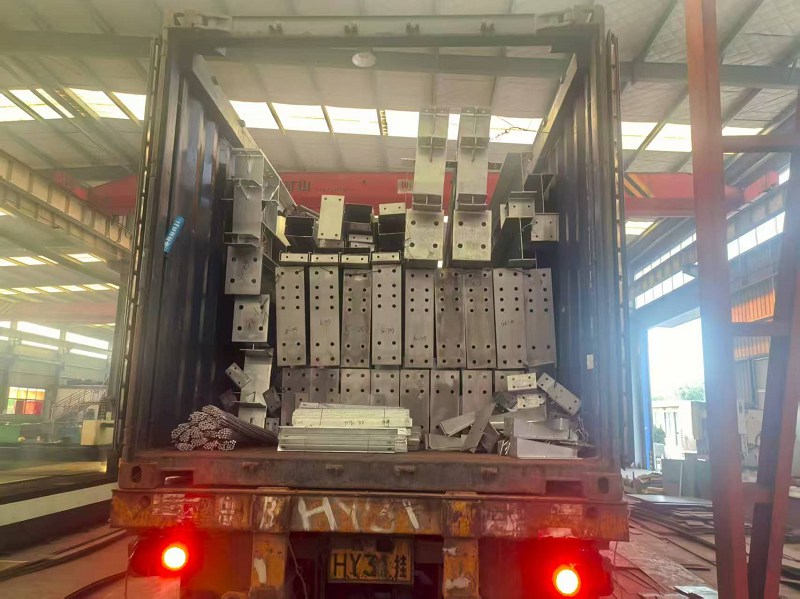 Персонализирана стоманена конструкция галванизиран завод, изпратен до Фолклендските острови